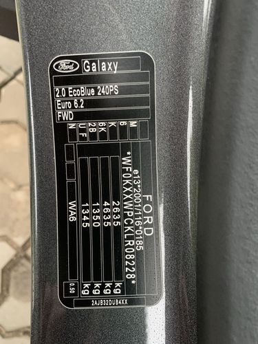 Ford Galaxy 3 Рестайлинг Vignale Bi-turbo 240hp